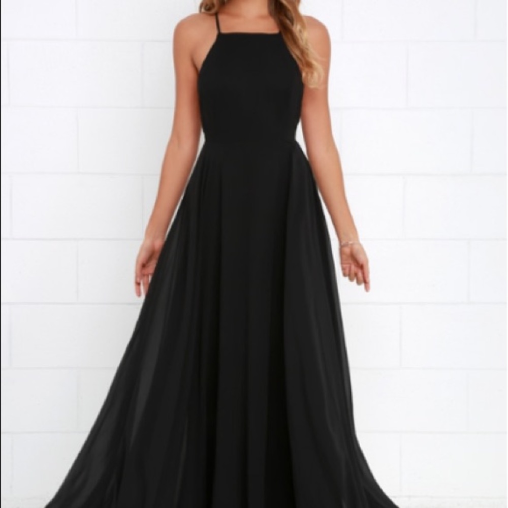 Lulus black prom dress
